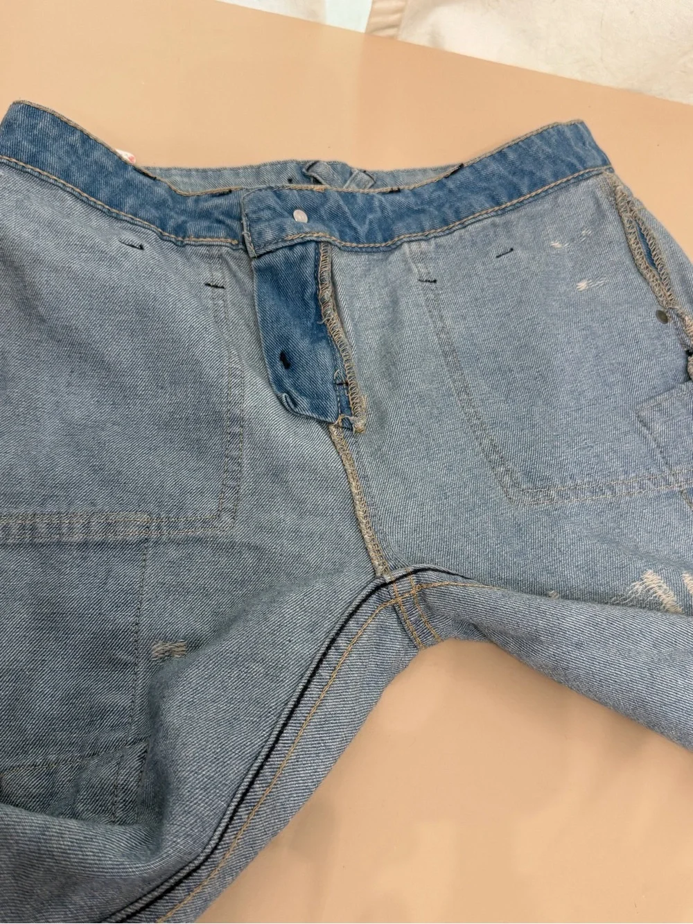 Rare Free People Festy Super Flare Patchwork Jeans in Selena Wash Size 26